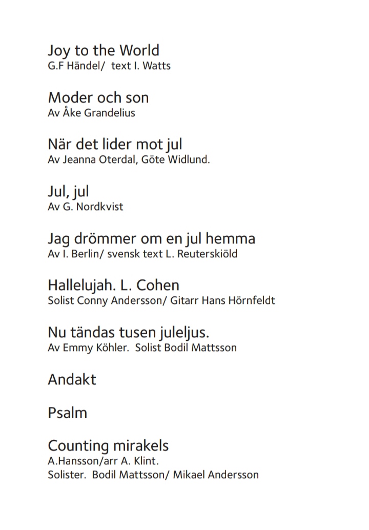 TMK Timrå Manskör Julkonsert 2022